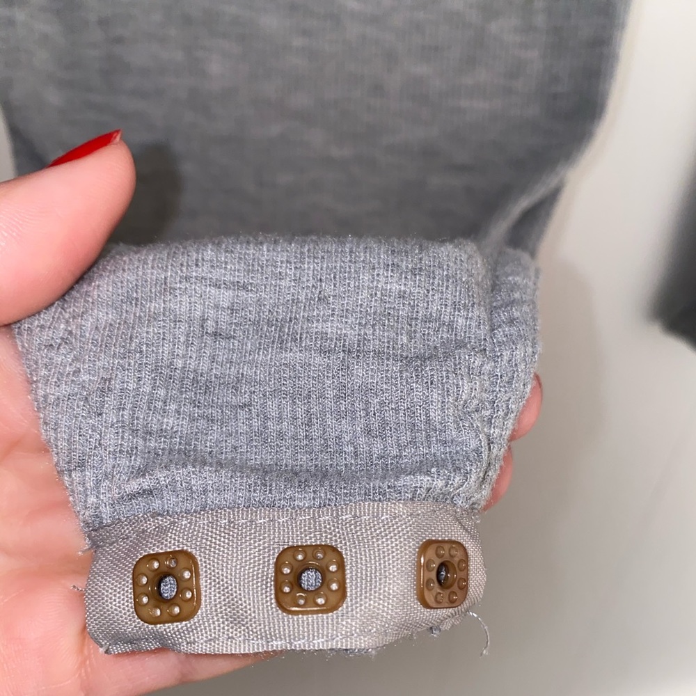 Light Grey Ribbed Bodysuit - Picture 4 of 5